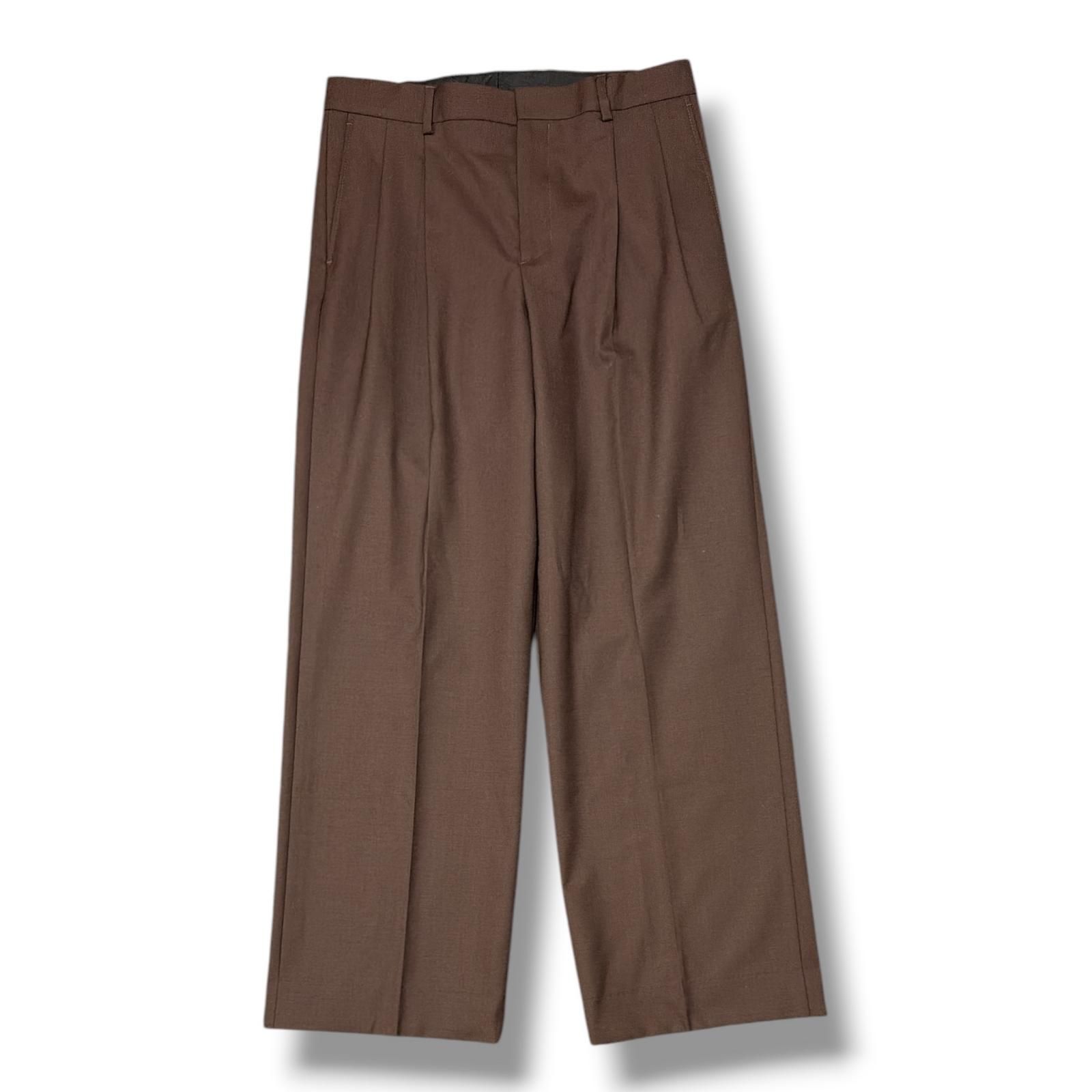 未使用 SUNFLOWER Wide Pleated Trouser ワイドプリーツトラウザー