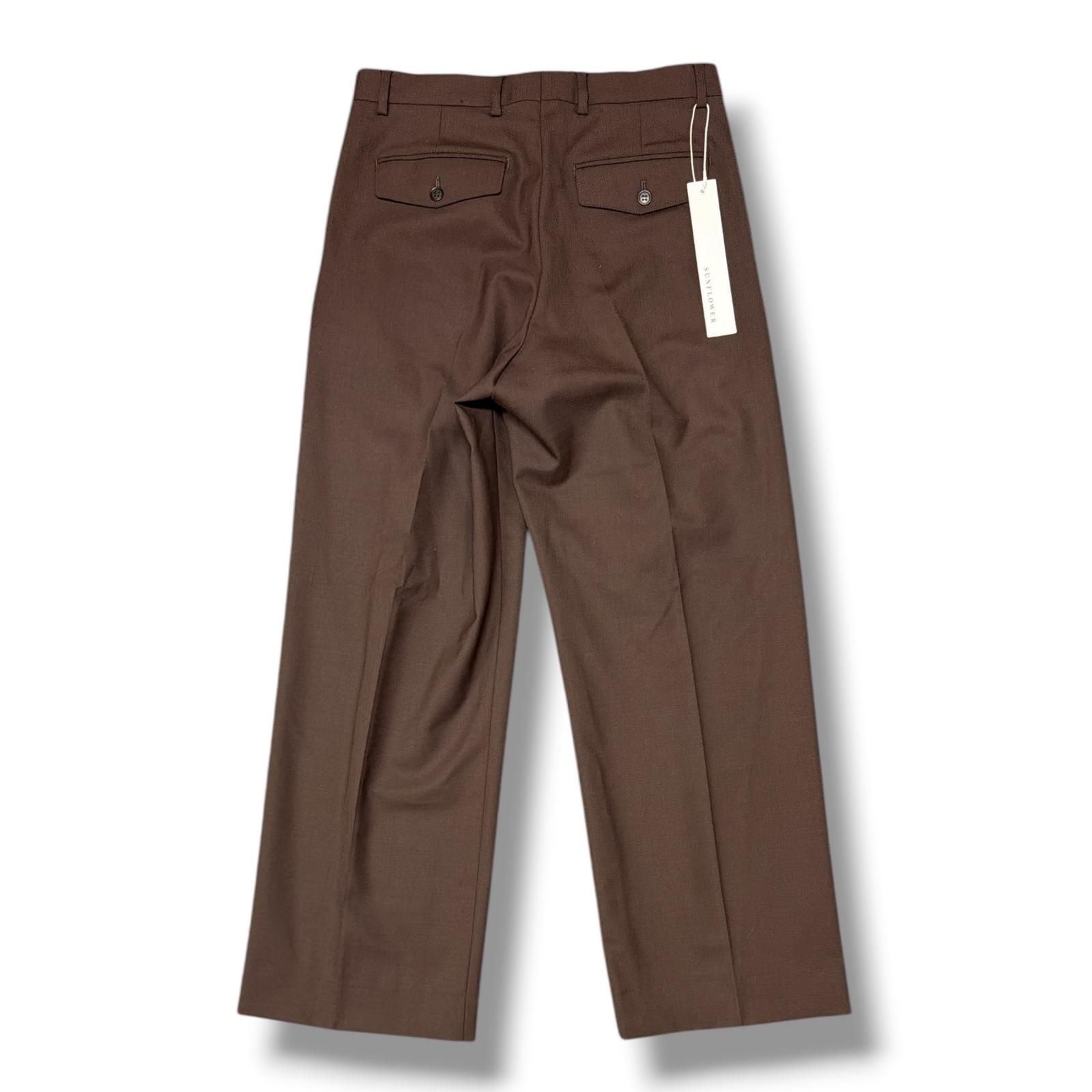 未使用 SUNFLOWER Wide Pleated Trouser ワイドプリーツトラウザー
