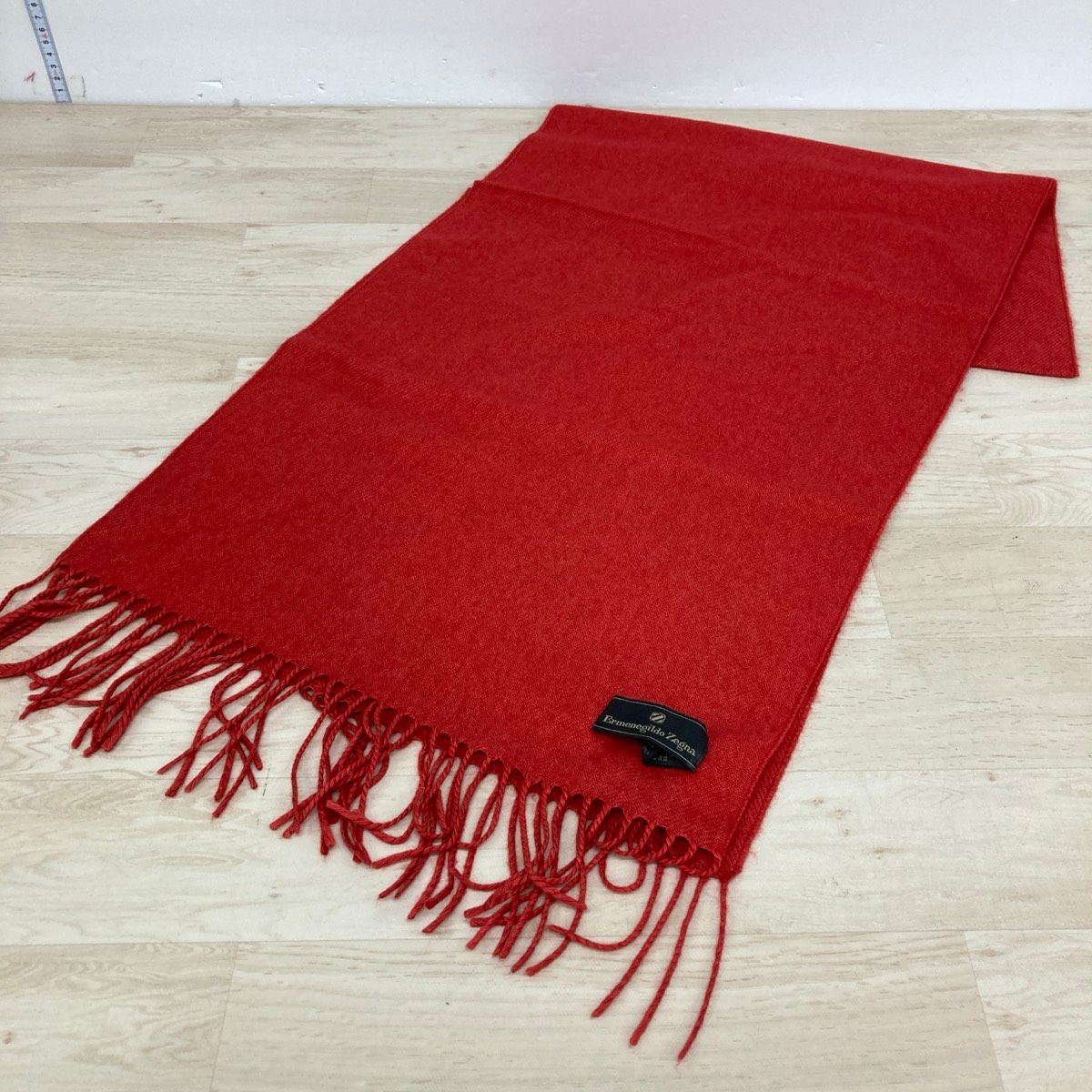 美品 Ermenegildo Zegna エルメネジルドゼニア マフラー フリンジ