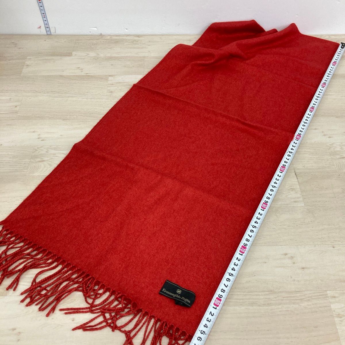 美品 Ermenegildo Zegna エルメネジルドゼニア マフラー フリンジ