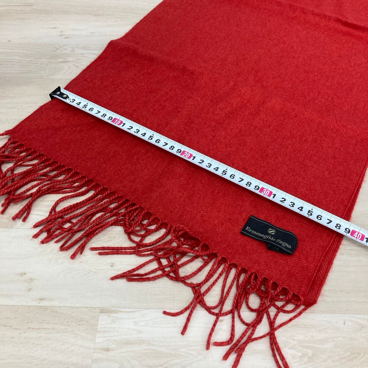 美品 Ermenegildo Zegna エルメネジルドゼニア マフラー フリンジ