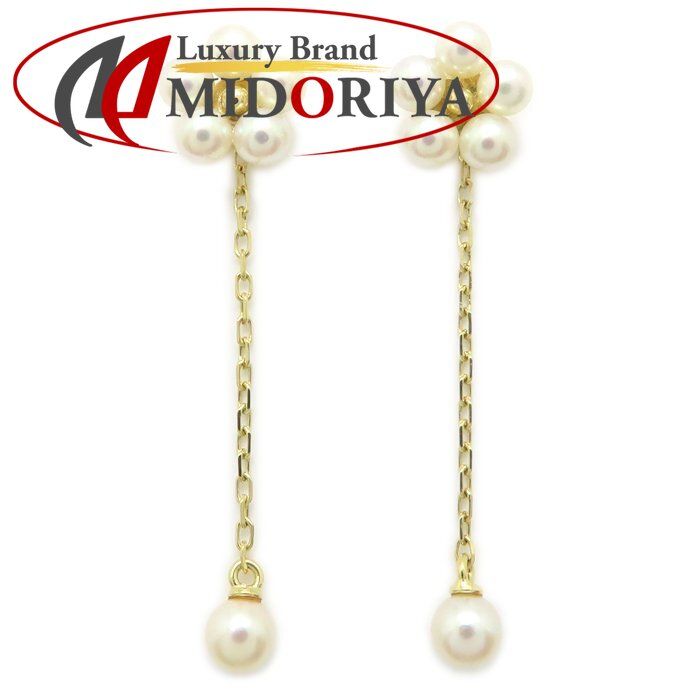 MIKIMOTO K18YG フラワーモチーフ ピアス MIKIMOTO ミキモト フラワーモチーフ ピアス ベビーパール 真珠
