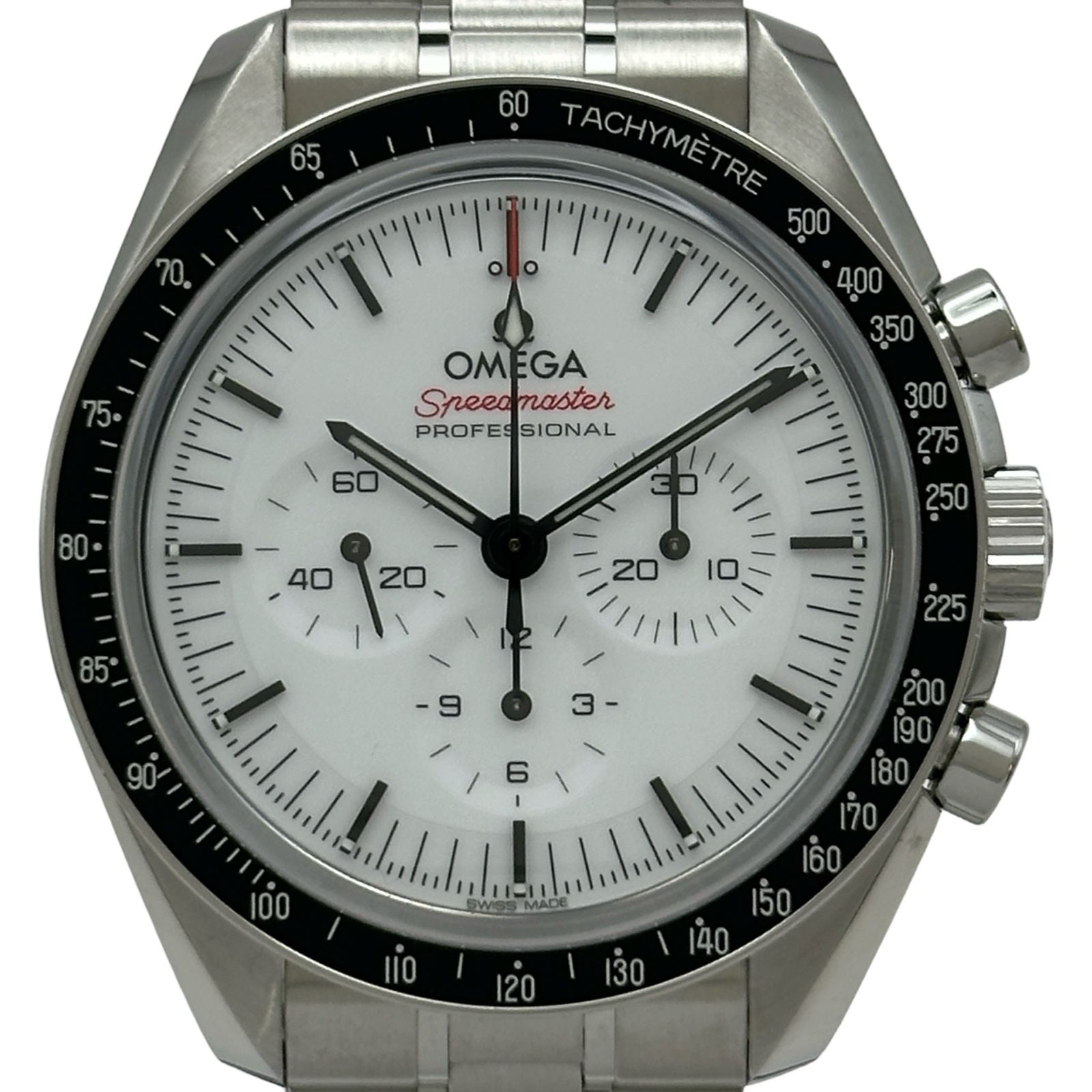 オメガ OMEGA スピードマスター ムーンウォッチ プロフェッショナル コーアクシャル 310.30.42.50.04.001 ホワイト ステンレススチール 手巻き メンズ 腕時計