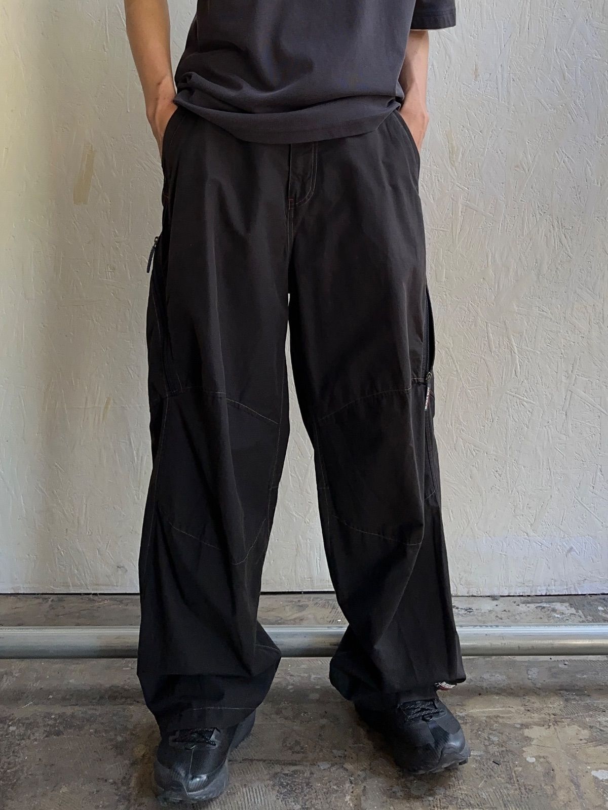00s Bugle Boy Cotton×Nylon Gimmick Pants