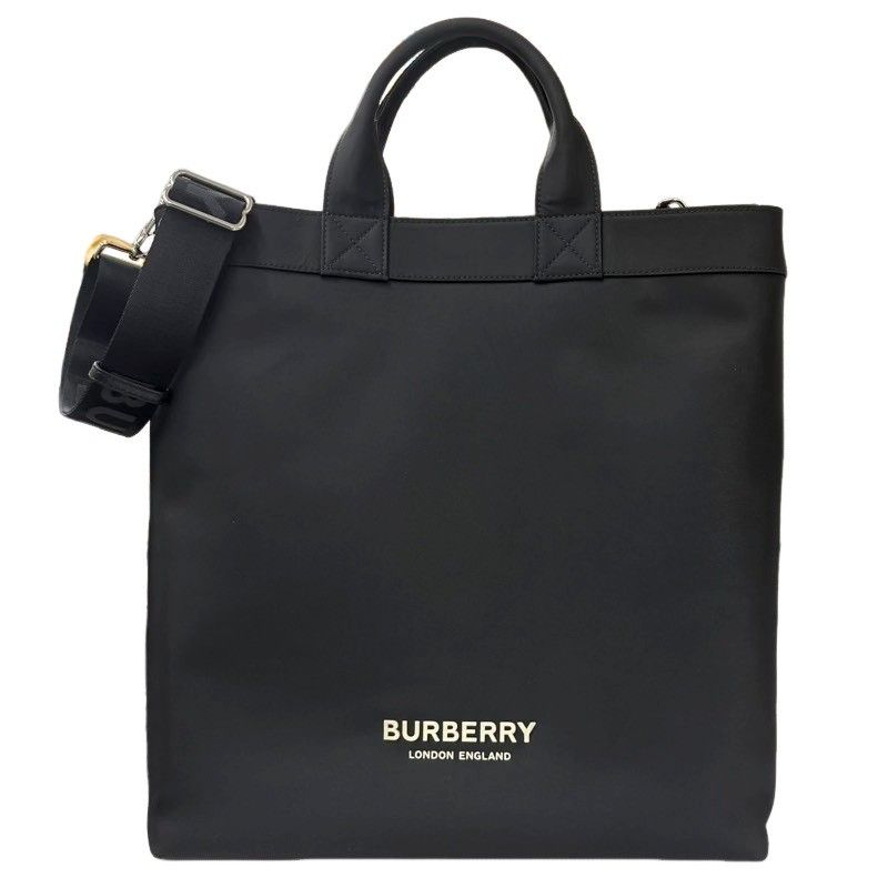 BURBERRY バーバリー トートバッグ 8063497 ブラック ナイロン 2WAYバッグ メンズ 【中古】 22607K387