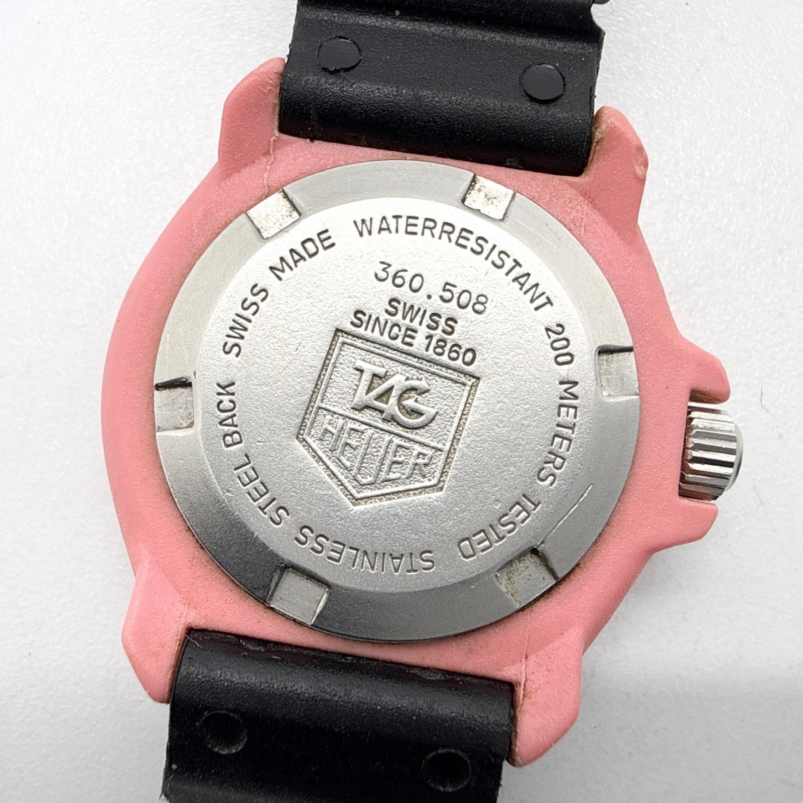 TAG HEUER タグホイヤー フォーミュラ1 ラバー 360.508 ピンク QZ
