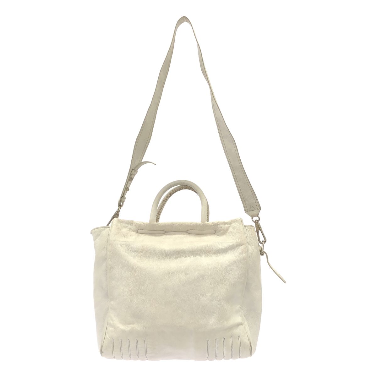 3.1 Phillip Lim スリーワンフィリップリム Ryder Satchel レザーサッチェルショルダーバッグ ホワイト 3.1 Phillip Lim スリーワンフィリップリム Ryder Satchel レザーサッチェルショルダーバッグ ホワイト