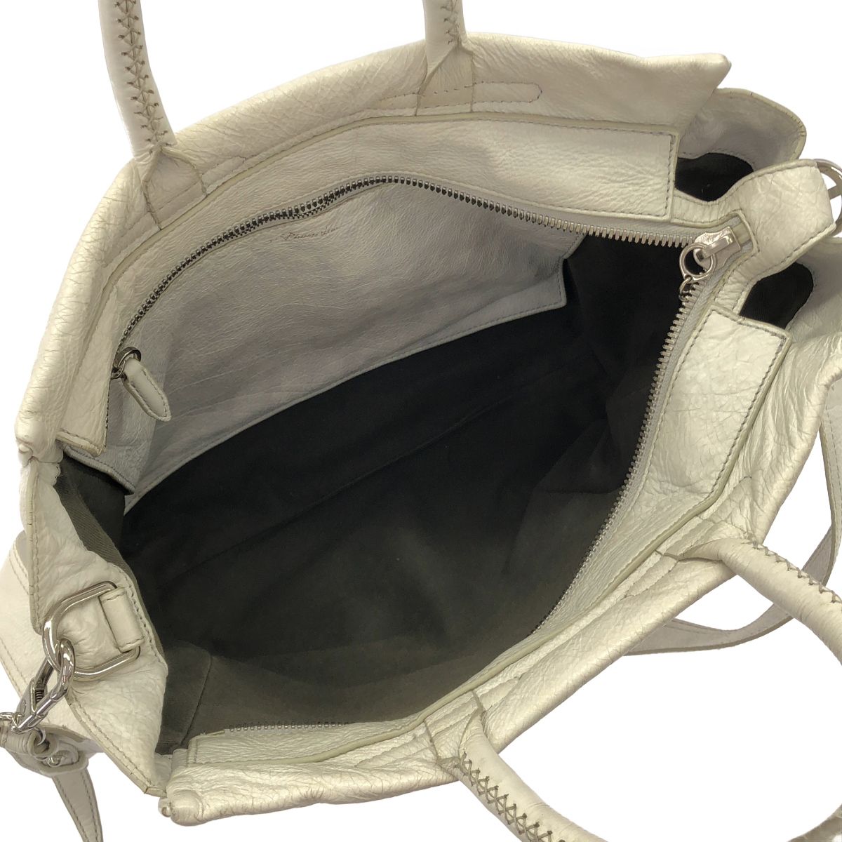 3.1 Phillip Lim スリーワンフィリップリム Ryder Satchel レザーサッチェルショルダーバッグ ホワイト 3.1 Phillip Lim スリーワンフィリップリム Ryder Satchel レザーサッチェルショルダーバッグ ホワイト