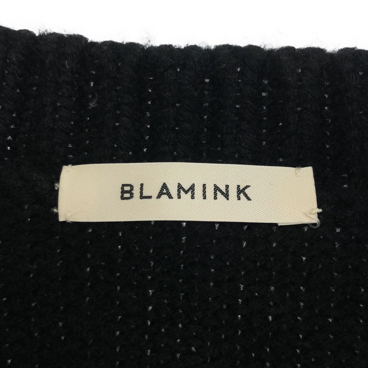 BLAMINK ブラミンク SAMPLE/ニットベスト ブラック - メルカリ