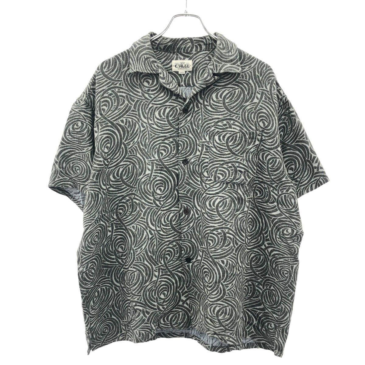 CALEE キャリー 25SS SPIRAL JACQUARD CHAMBRAY S/S SHIRT スパイラル