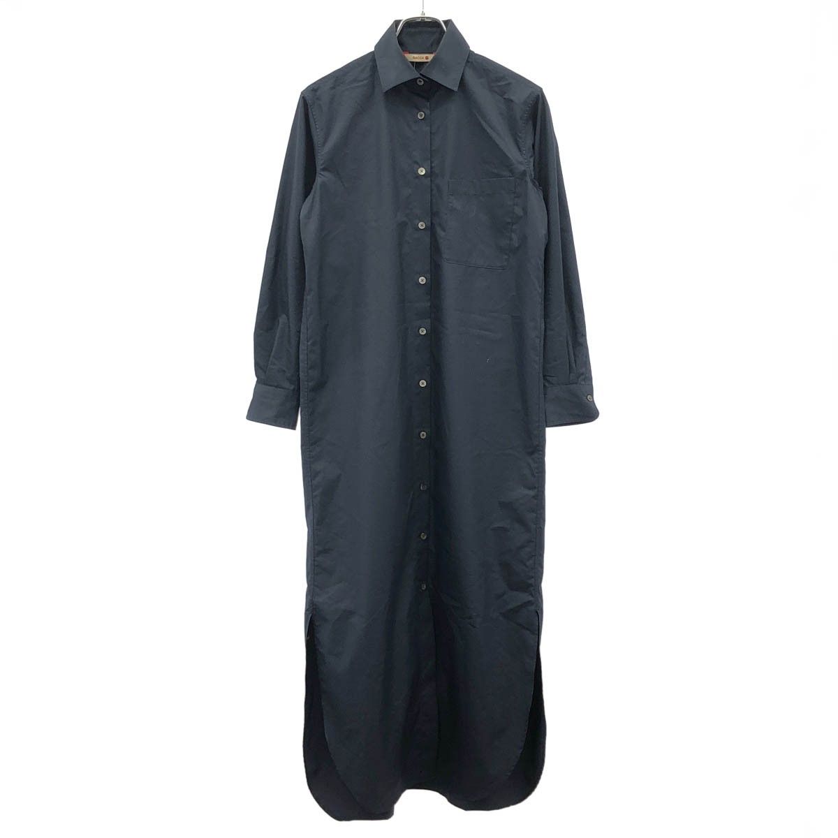 BACCA バッカ 21AW コットンポリエステルツイル ロングシャツドレス