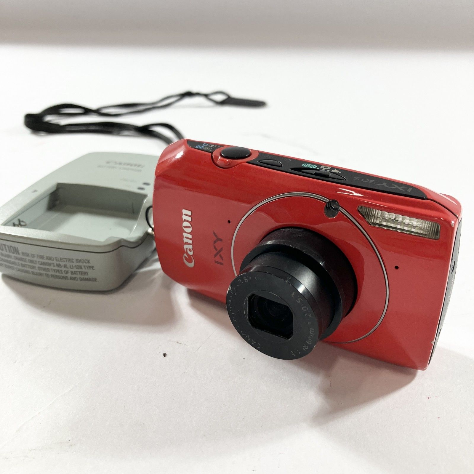 ☆ Canon IXY 30S レッド 充電器付 キヤノン デジタルカメラ コンデジ
