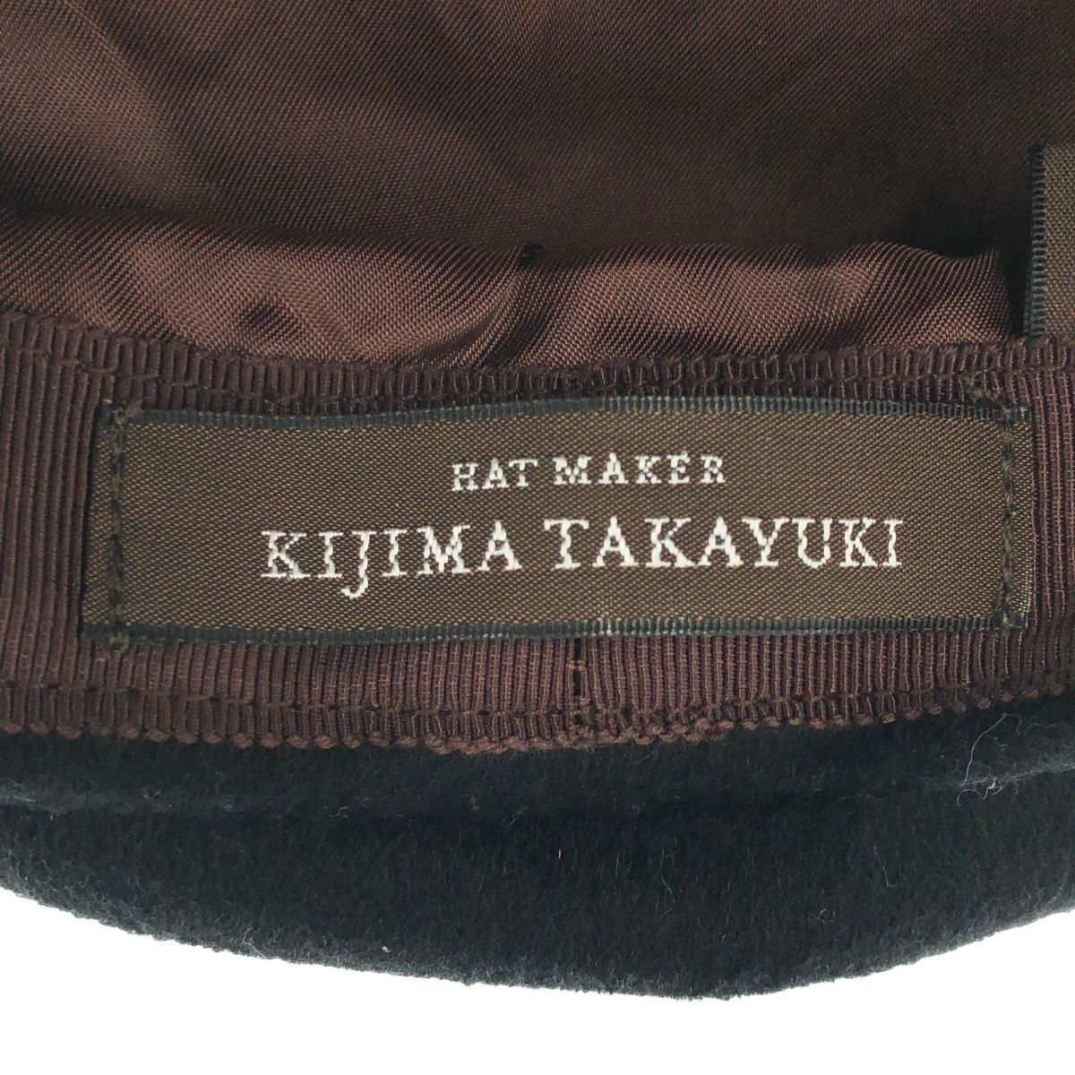 KIJIMA TAKAYUKI キジマ タカユキ カシミヤウール キャスケット W