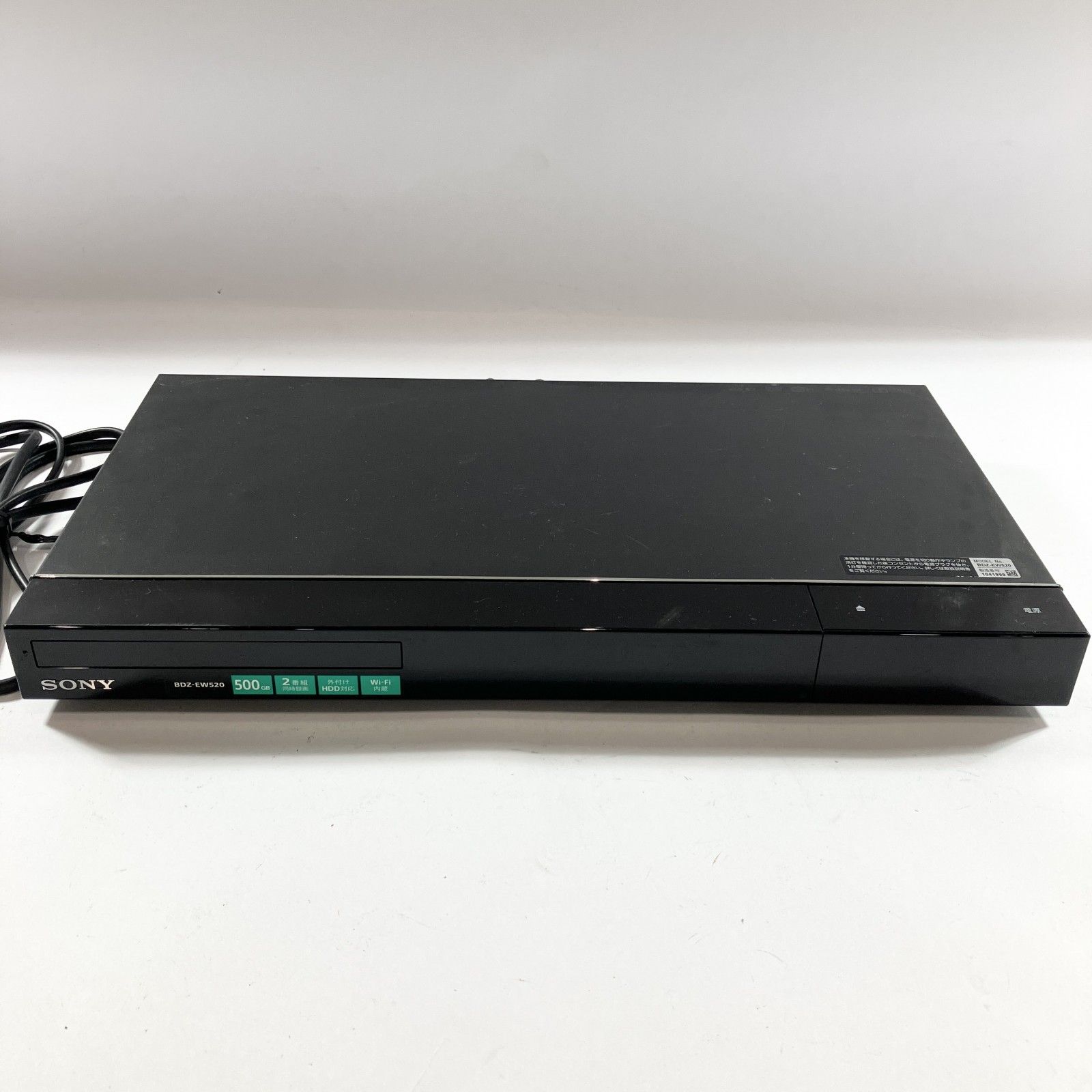 SONY BDZ-EW520　大容量2TB/W録画/外付けHDD対応/Wi-Fi ☆ SONY BDZ-EW520 ブルーレイレコーダー 500GB 2番組同時録画 外付け