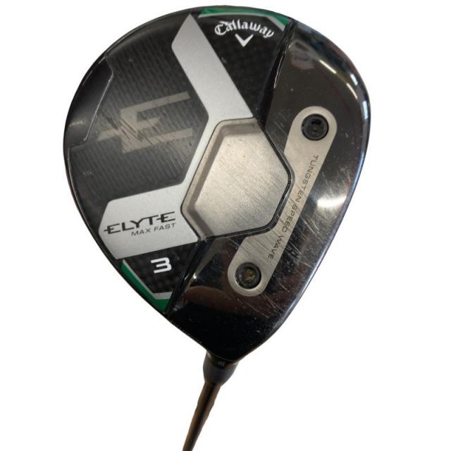 【中古】 キャロウェイ ELYTE MAX FAST 3W フェアウェイウッド FW LIN-Q GREEN 40 for CW(ELYTE FW) (フレックスR) メンズ 男性用 右利き 右用 Cランク ゴルフクラブ