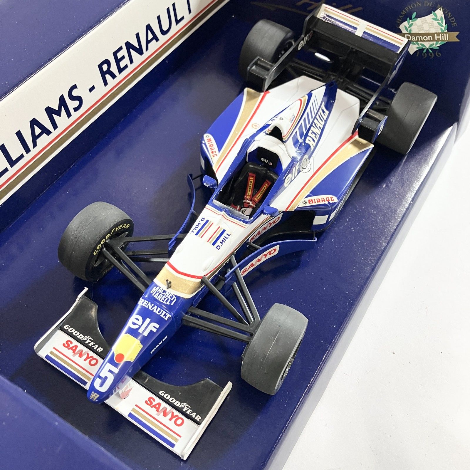 デーモン・ヒル ウィリアムズ ルノー 1996 ローンチバージョン ／ F1 ☆ オニキス 1/18 ウィリアムズ ルノー FW18 デーモンヒル 1996