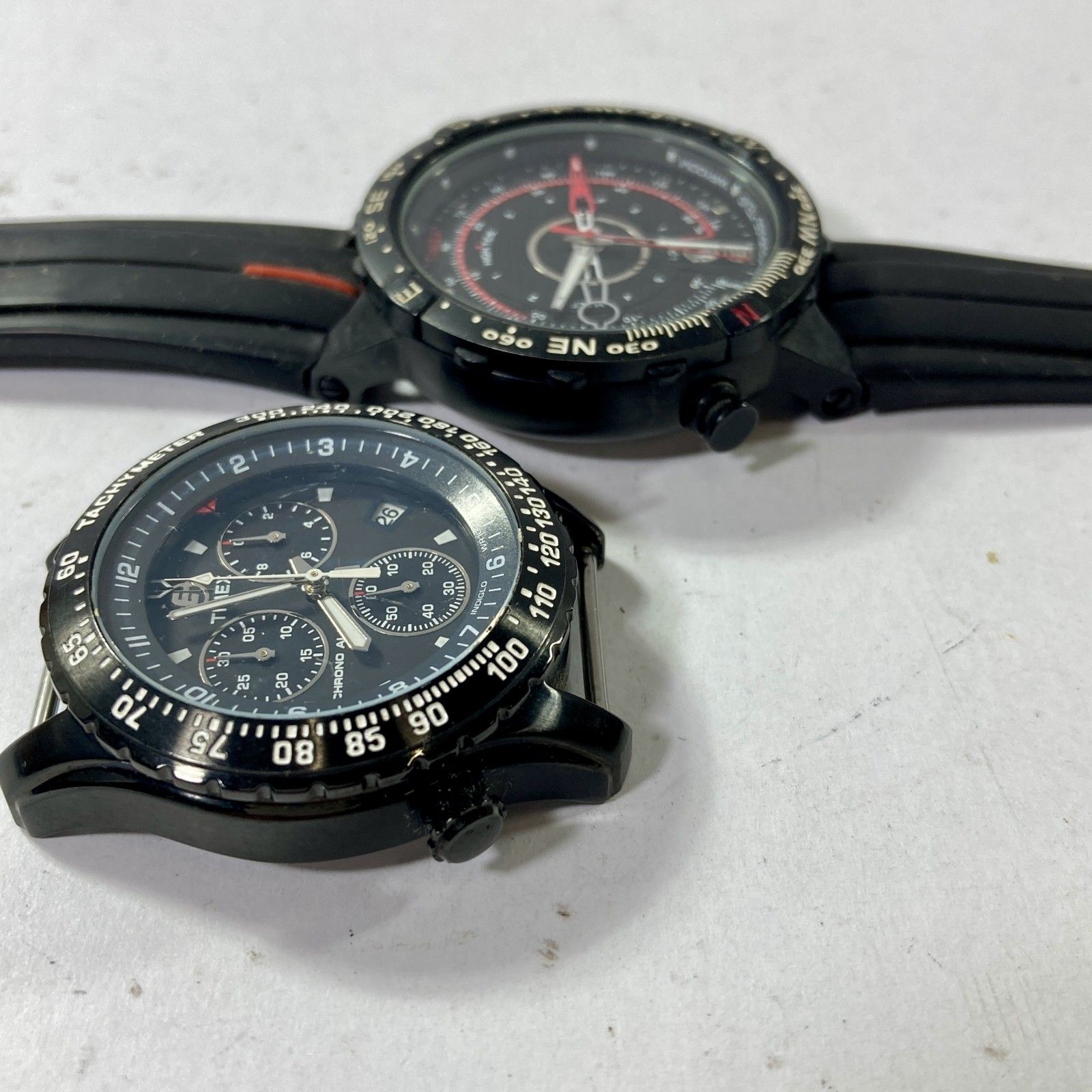 ★ 【ジャンク品】 タイメックス TIMEX ２点 まとめ商品 腕時計 文字盤のみ 電池切れ 動作未確認 T2N720 T42351｜詳細画像