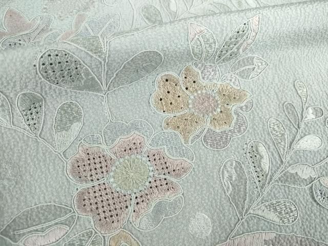 平和屋着物○訪問着 中国三大刺繍 汕頭刺繍 スワトウ刺繍 総刺繍