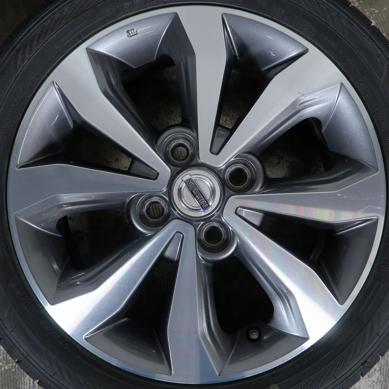 日産 15 インチ 4.5J +46 pcd100 4穴 4本 ルークス デイス 15インチ