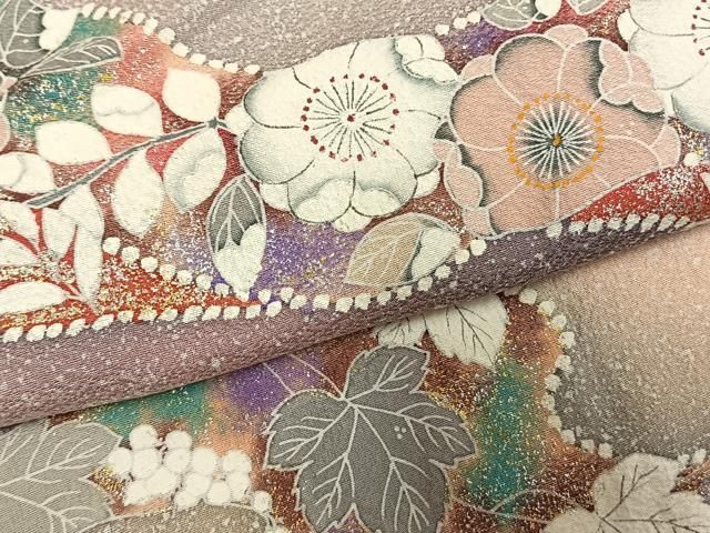 平和屋着物○訪問着 辻が花 暈し染め 金銀彩 正絹 逸品 AABK7858fy