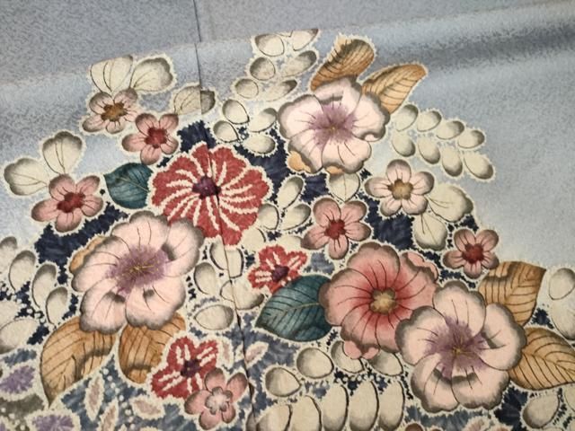 平和屋着物●訪問着　辻が花　流水花文　金彩　正絹　逸品　DABF7232ps 平和屋着物○訪問着 辻が花 流水花文 暈し染め 金彩 ロング丈 正絹