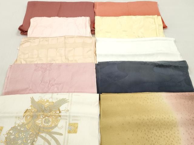 平和屋着物★和装小物　帯揚げ10枚セット　正絹　逸品　DABI0342xg