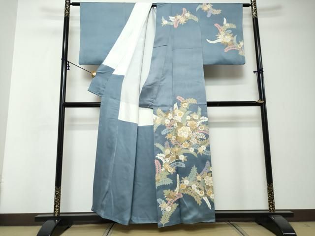平和屋着物○訪問着 草花文 金彩 正絹 逸品 DABI2806ud - メルカリ