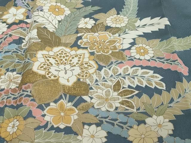 訪問着 草花文 金彩 ますいわ屋 逸品 平和屋着物○訪問着 草花文 金彩 正絹 逸品 DABI2806ud - メルカリ