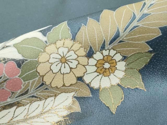 平和屋着物○訪問着 草花文 金彩 正絹 逸品 DABI2806ud - メルカリ