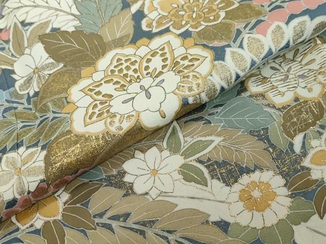 訪問着 草花文 金彩 ますいわ屋 逸品 平和屋着物○訪問着 草花文 金彩 正絹 逸品 DABI2806ud - メルカリ