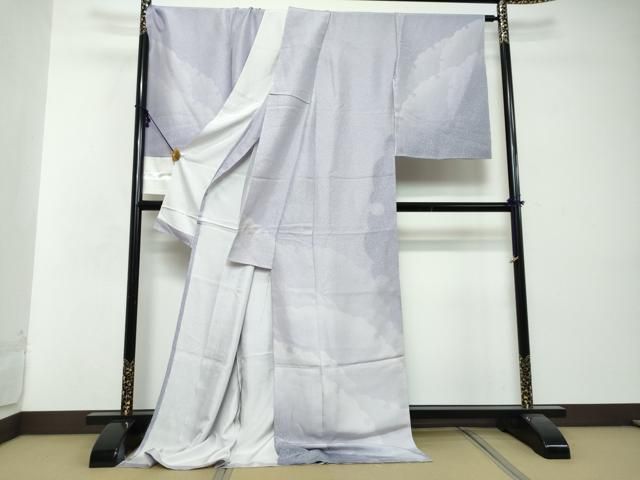 平和屋着物○訪問着 雪輪文 暈し染め 仮絵羽 正絹 逸品 未使用