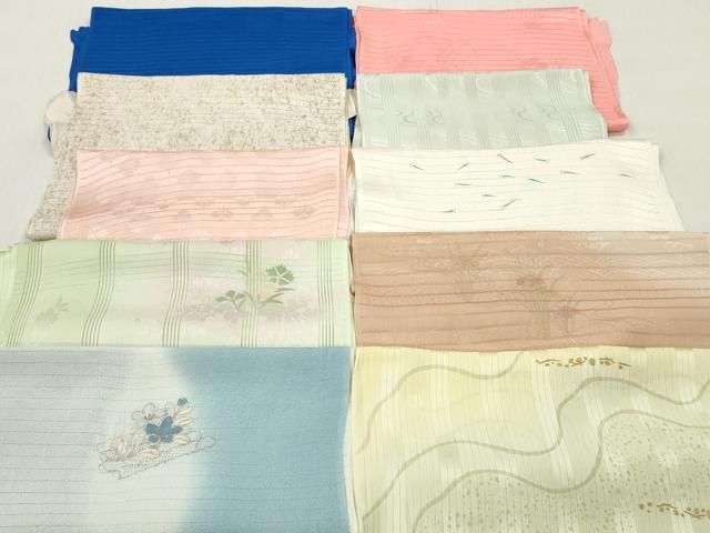 平和屋着物＊夏物　和装小物　帯揚げ10枚セット　正絹　逸品　DABI0461xg 13,650円