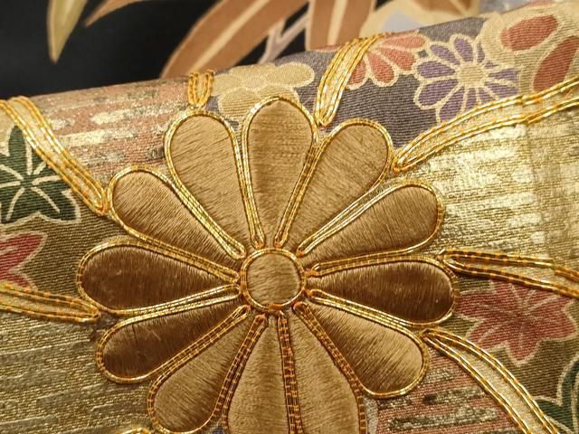 平和屋着物○豪華色留袖 作家物 駒刺繍 吉祥丸文 暈し染め 金彩 正絹