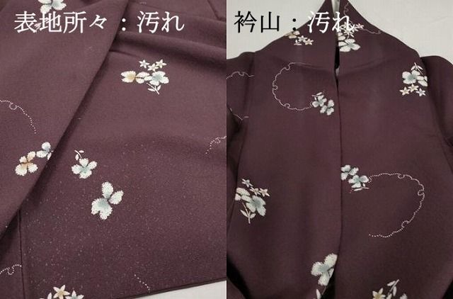 平和屋着物□上質な小紋 雪輪花文 胴抜き仕立て 正絹 逸品 DABI1760qa
