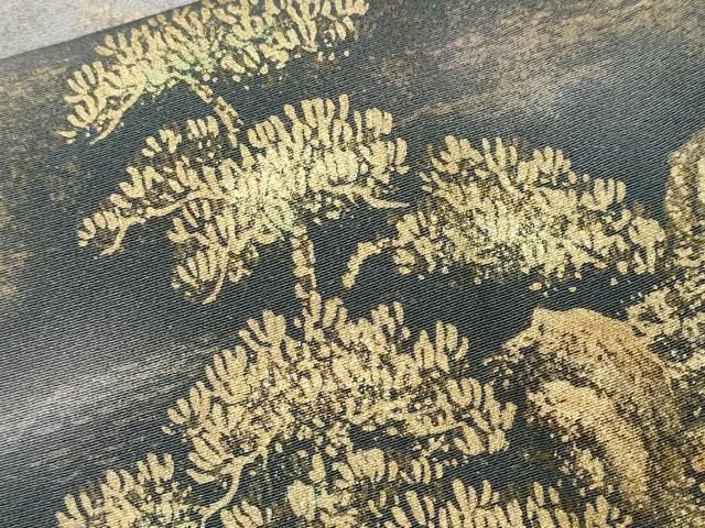 平和屋着物□訪問着 樹林文 暈し染め 金彩 正絹 逸品 CABJ3348ev