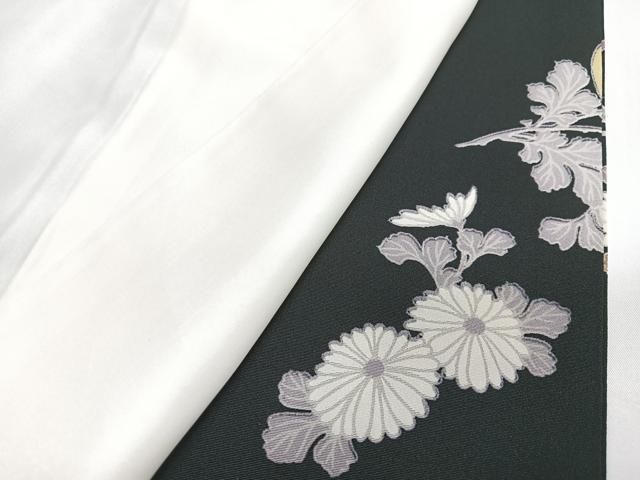 平和屋着物□豪華黒留袖 駒刺繍 色紙花車文 金彩 正絹 逸品 CABJ8076xe