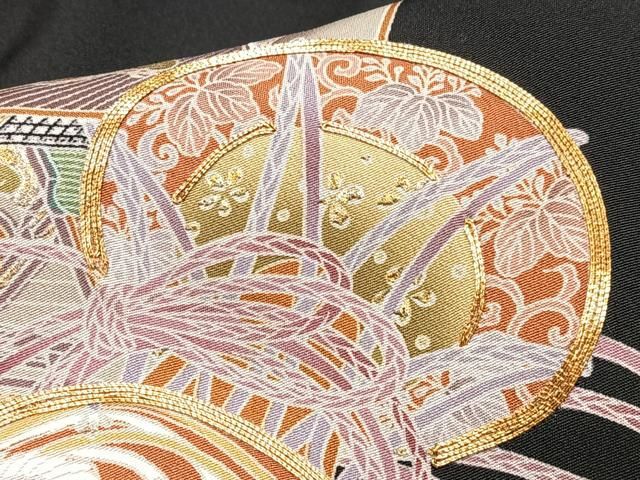 平和屋着物○豪華色留袖 駒刺繍 文箱花文 暈し染め