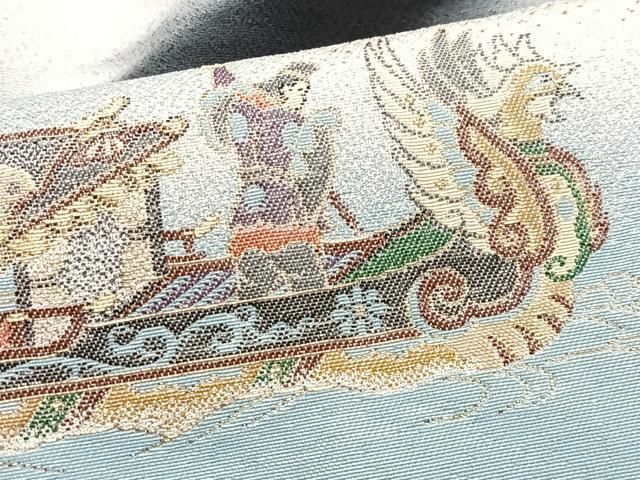 平和屋着物□豪華黒留袖 寿光織 狩野帝鑑図 暈し染め 金彩 正絹 逸品