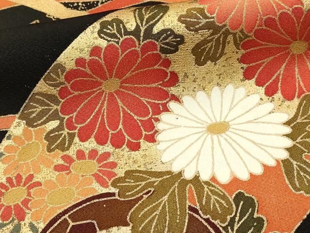 平和屋着物□豪華黒留袖 駒刺繍 鳳凰正倉院葛帯花