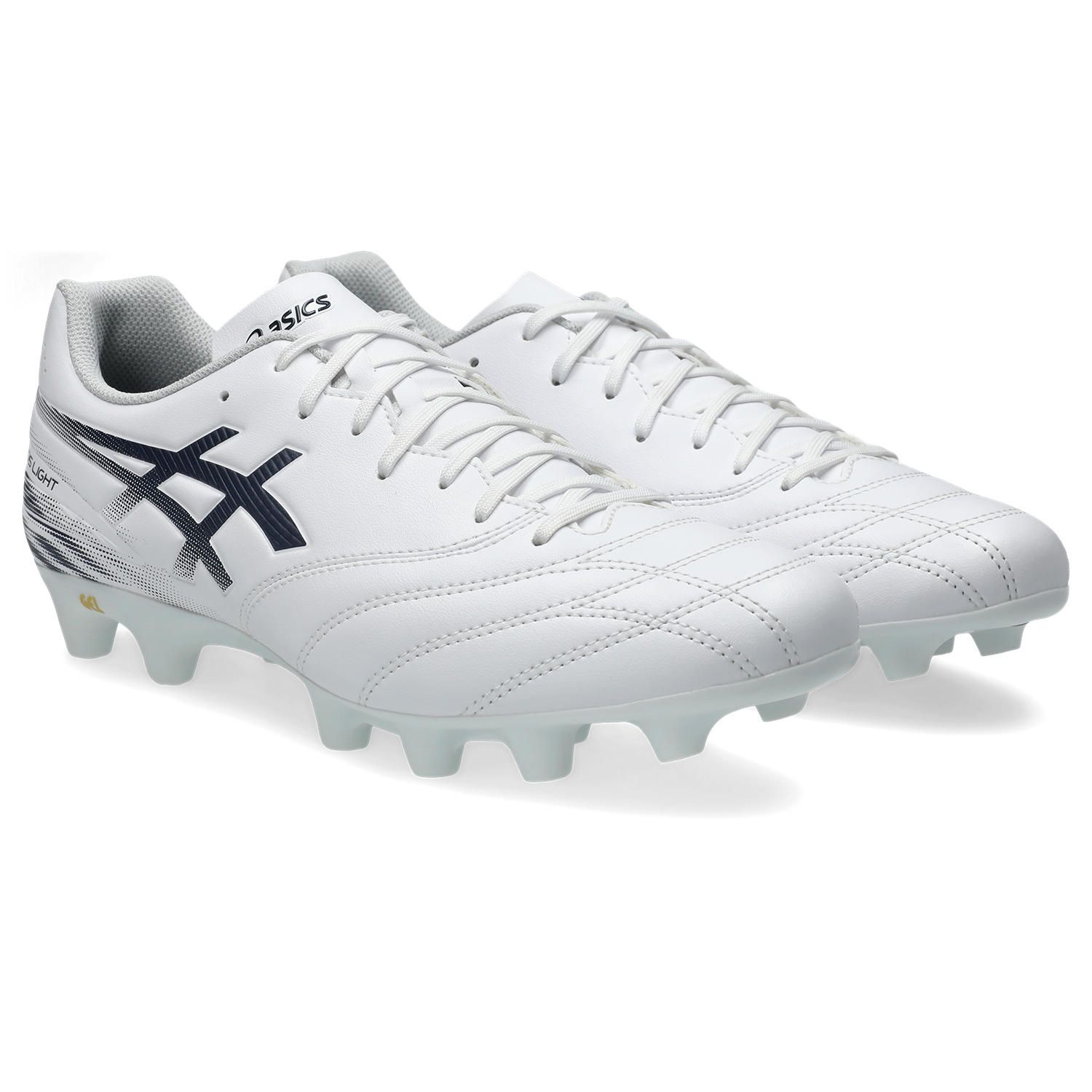 アシックス DS LIGHT CLUB WIDE WHITE MIDNIGHT 103 ASICS サッカースパイク ワイド 幅広 メンズ 土 人工芝 天然芝 エントリーモデル 1103a128-103