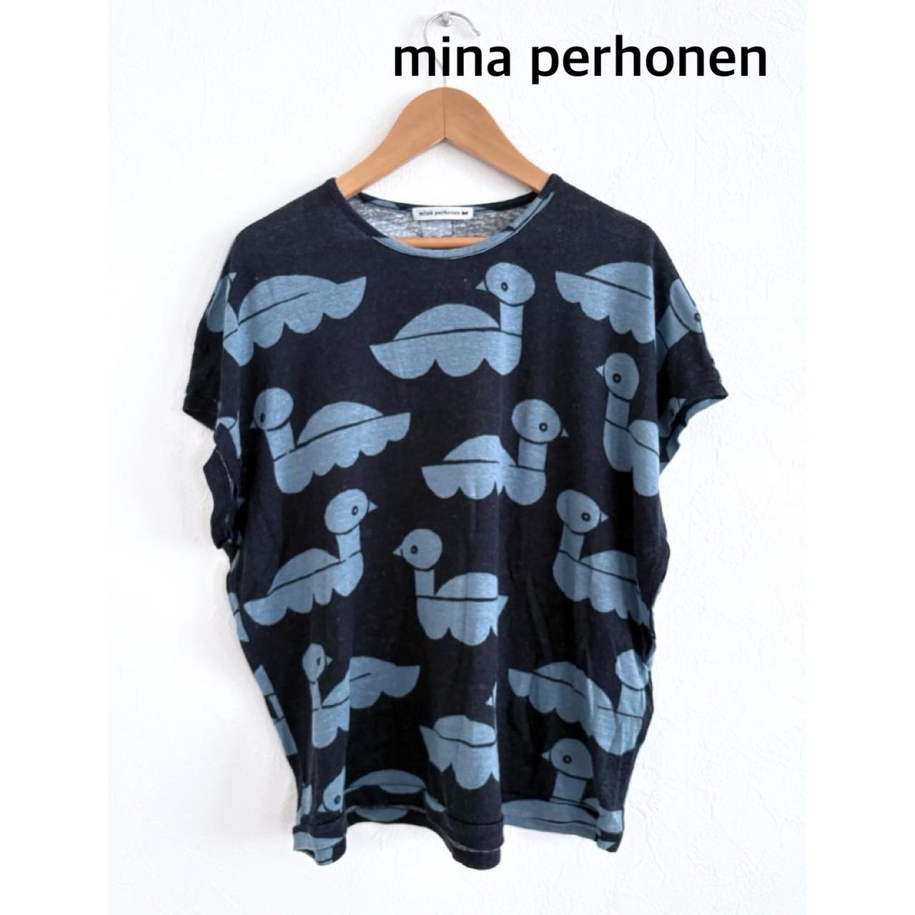 ミナペルホネン　sea birds カットソー mina perhonen ミナペルホネン sea birds カットソー 2024年製 日本製