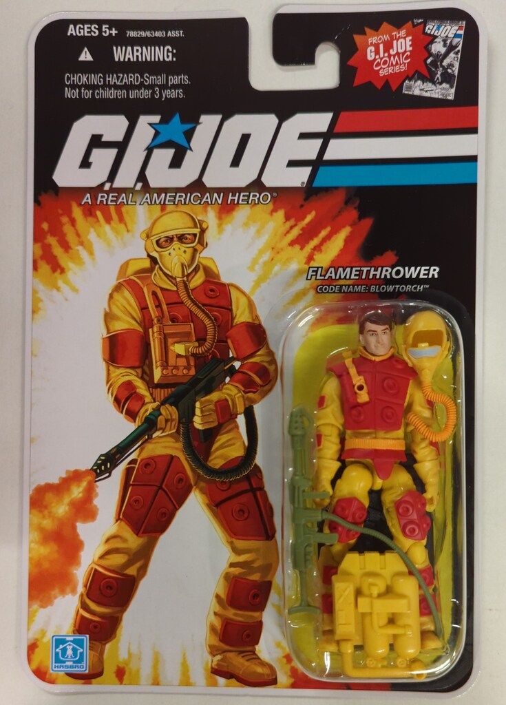 HASBRO GI JOE FLAMETHROWER/BLOWTORCH/GI JOE 3.5インチ