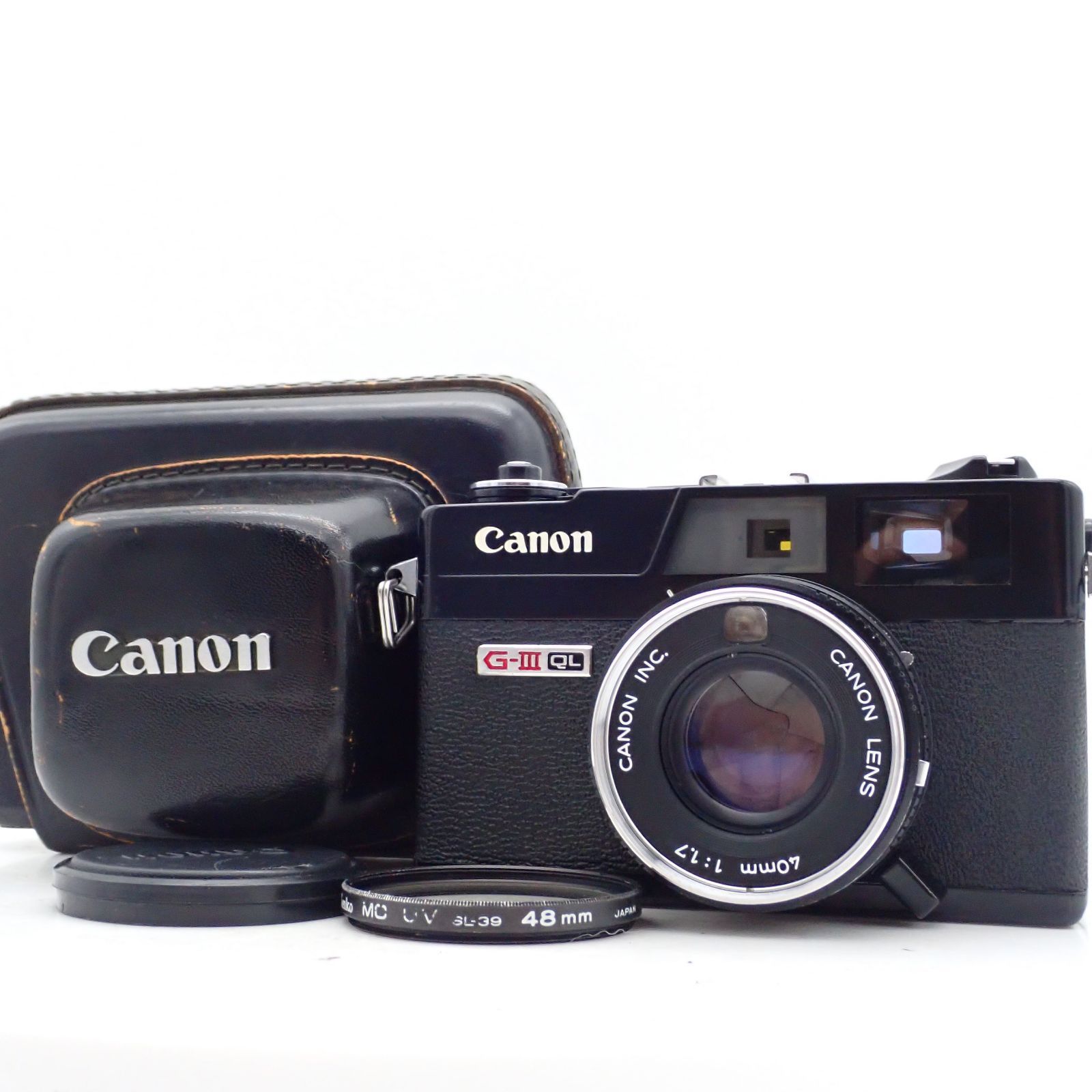 美品+ Canon Canonet QL17 G-III G3 ブラックペイント 40mm f1.7