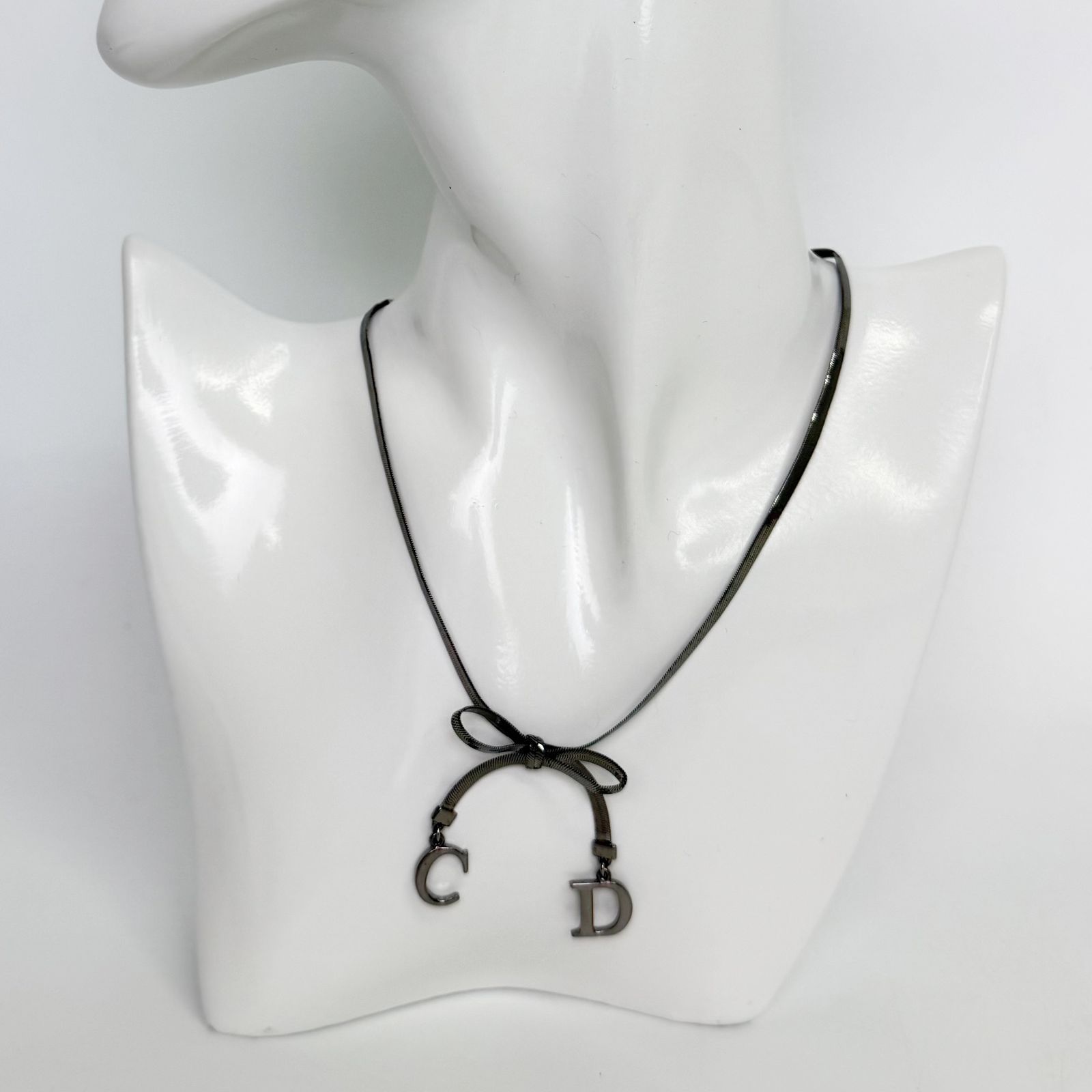 中古】Christian Dior クリスチャン ディオール CDロゴ リボン