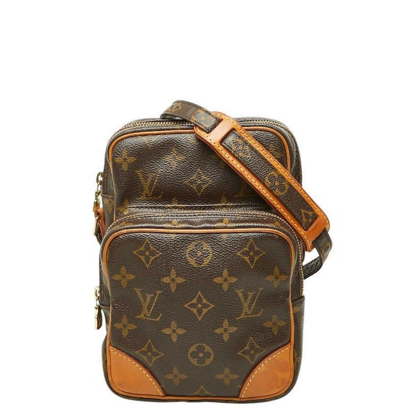 ルイ ヴィトン モノグラム アマゾン 斜め掛け ショルダーバッグ M45236 ブラウン PVC レザー レディース LOUIS VUITTON【1-0272688】