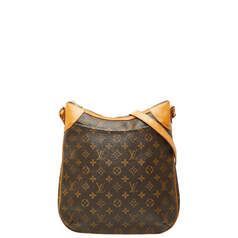 ルイ ヴィトン モノグラム オデオンMM 斜め掛け ショルダーバッグ M56389 ブラウン PVC レザー レディース LOUIS VUITTON【1-0277501】