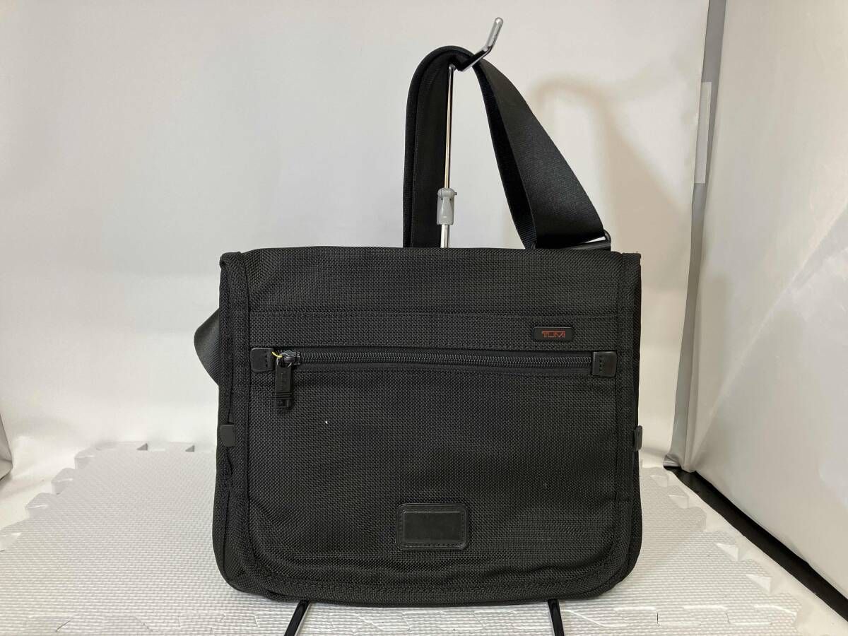 TUMI トゥミ ショルダーバッグ Alpha Ballistic Travel Small Flap Crossbody アルファ トラベル スモールフラップ 黒 22105DH