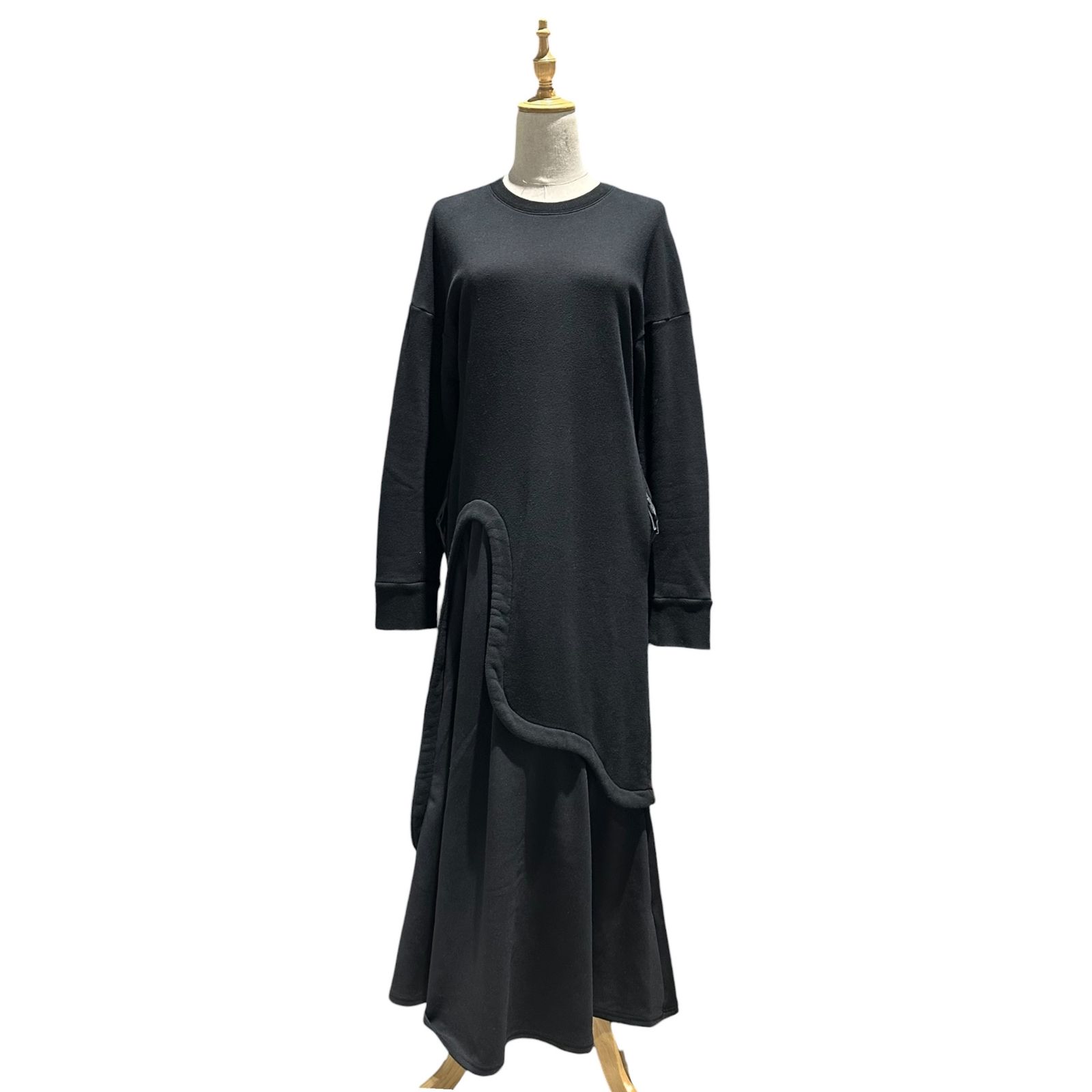 UN3D.(アンスリード) Layered-Touch Sweatshirt Dress レイヤード