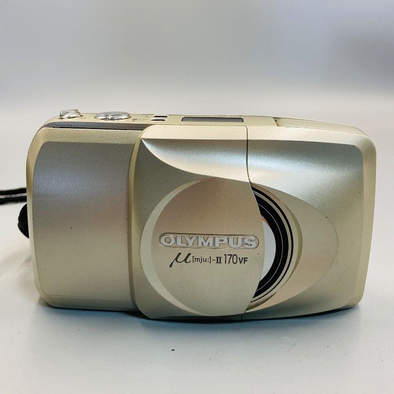 動作未確認】Olympus フィルムカメラ μ[mju:]-II 170VF シルバー 銀