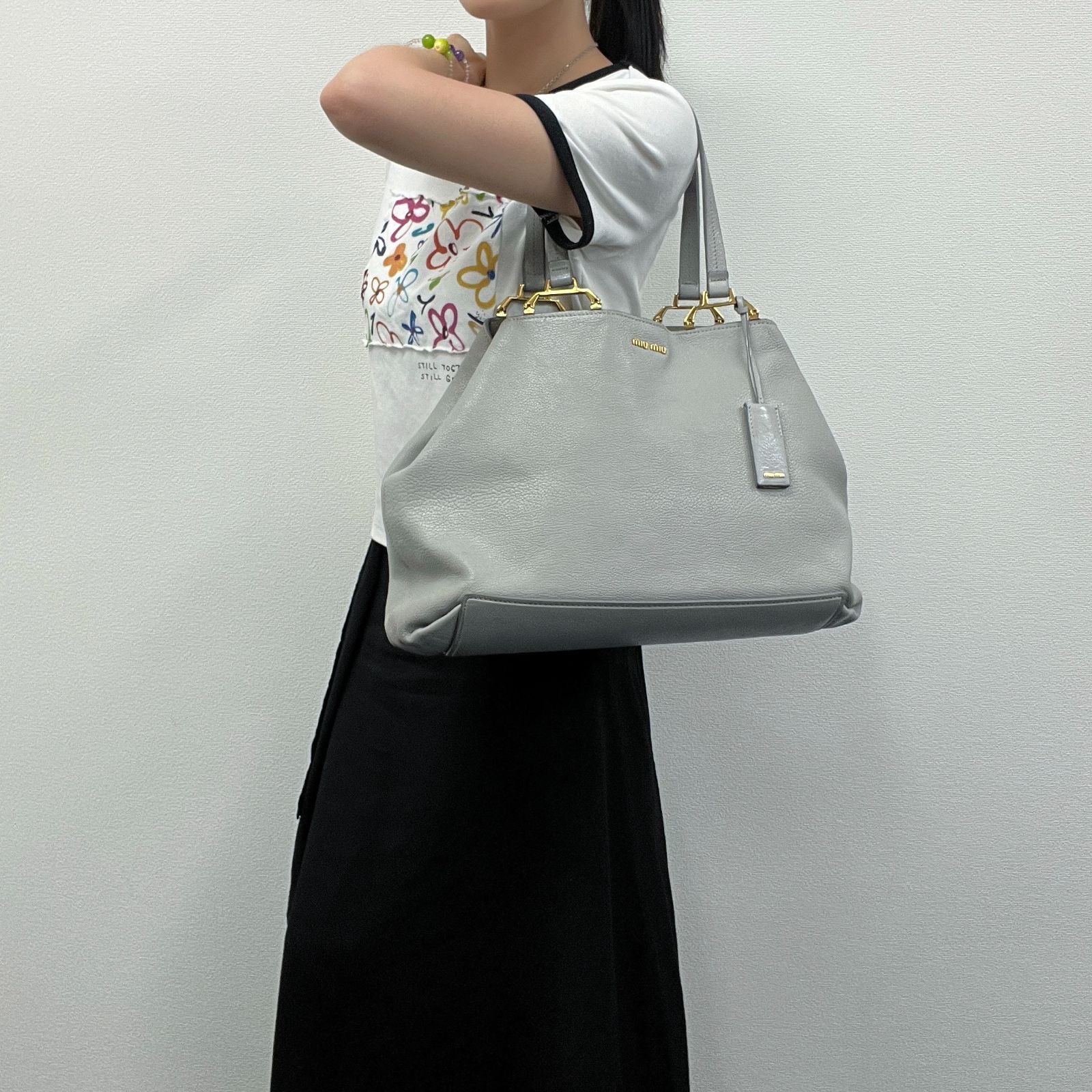 中古】MIU MIU ミュウミュウ 2WAY トート トートバッグ ハンドバッグ